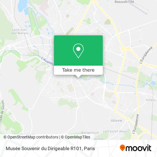 Musée Souvenir du Dirigeable R101 map