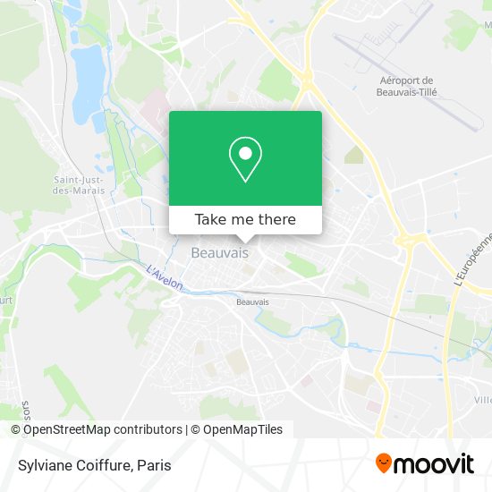 Sylviane Coiffure map