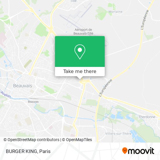 BURGER KING map