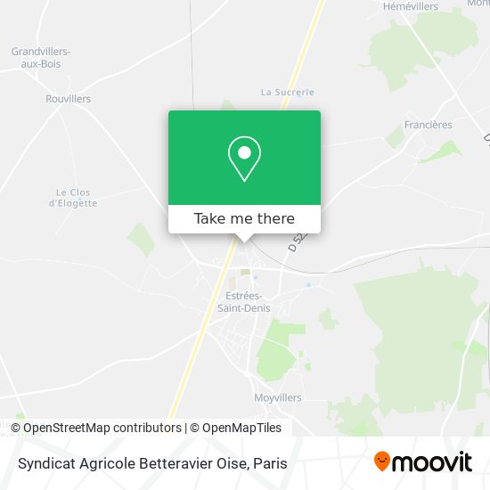 Syndicat Agricole Betteravier Oise map