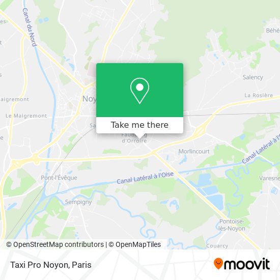 Mapa Taxi Pro Noyon