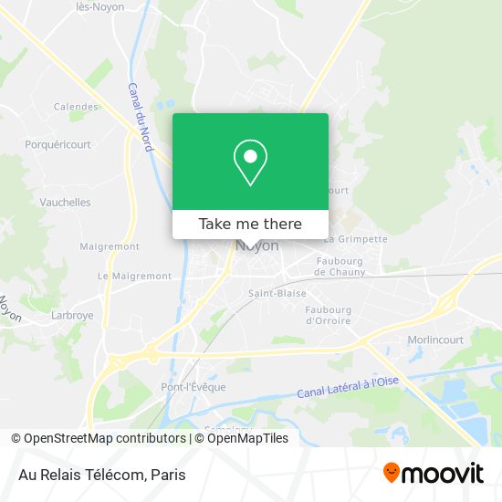 Au Relais Télécom map