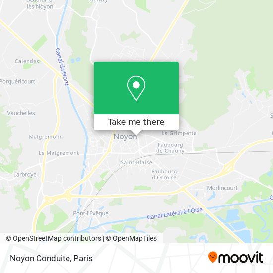 Mapa Noyon Conduite