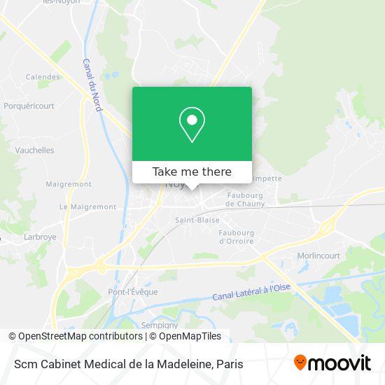 Scm Cabinet Medical de la Madeleine map