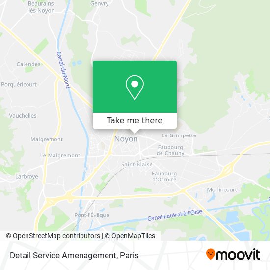 Mapa Detail Service Amenagement