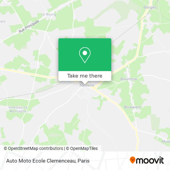 Auto Moto Ecole Clemenceau map