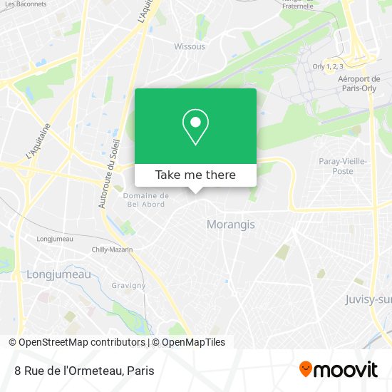 Mapa 8 Rue de l'Ormeteau