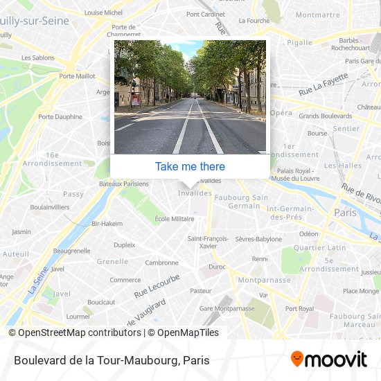 Boulevard de la Tour-Maubourg map