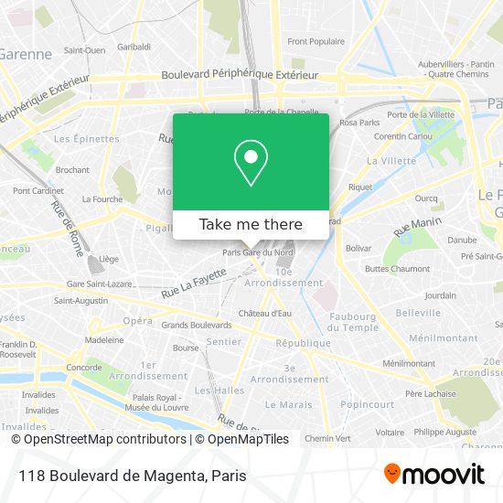 118 Boulevard de Magenta map