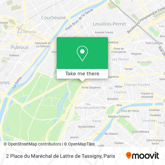 Mapa 2 Place du Maréchal de Lattre de Tassigny