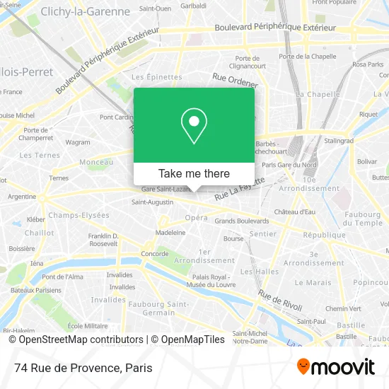 74 Rue de Provence map