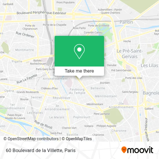 60 Boulevard de la Villette map