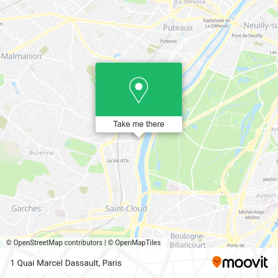 1 Quai Marcel Dassault map