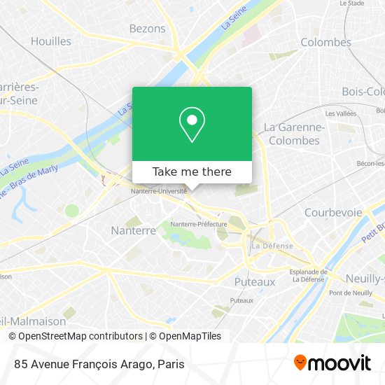 85 Avenue François Arago map