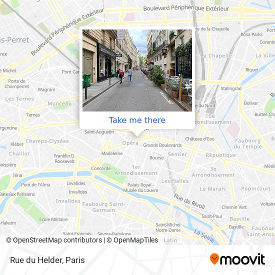 Mapa Rue du Helder