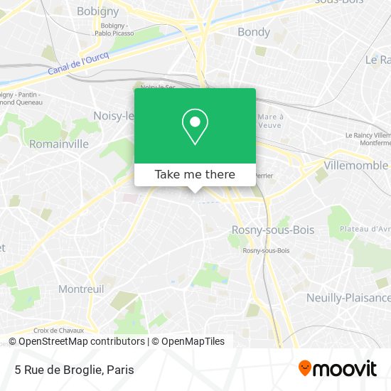 Mapa 5 Rue de Broglie
