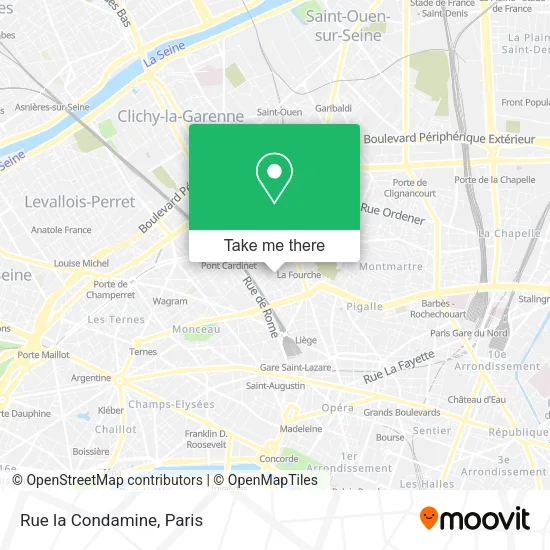 Rue la Condamine map