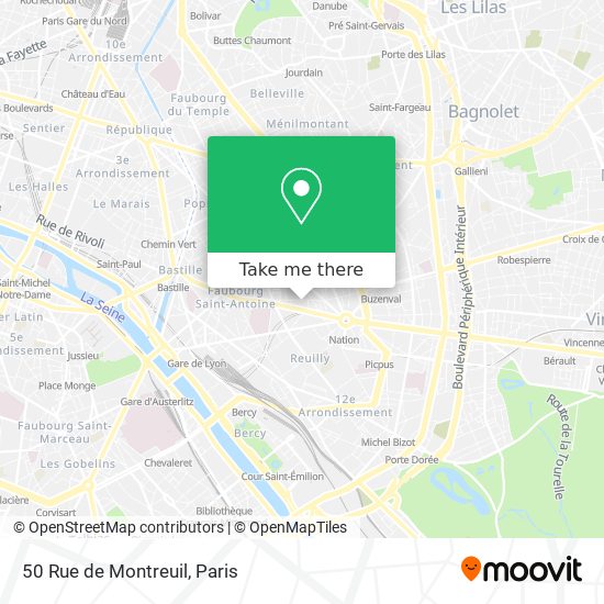 50 Rue de Montreuil map