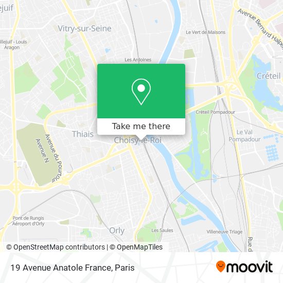 Mapa 19 Avenue Anatole France