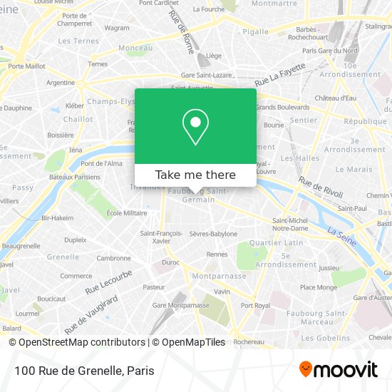 100 Rue de Grenelle map