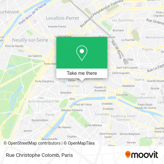 Rue Christophe Colomb map