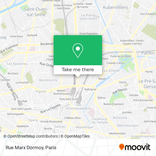 Mapa Rue Marx Dormoy
