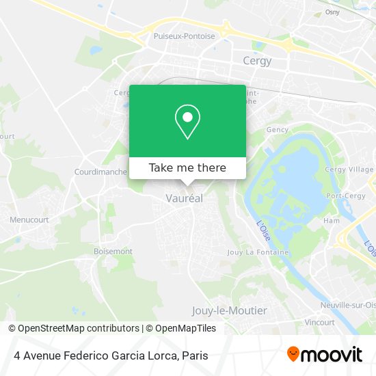 Mapa 4 Avenue Federico Garcia Lorca