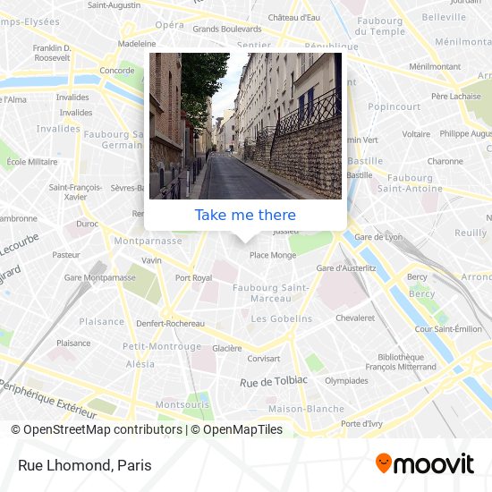 Mapa Rue Lhomond