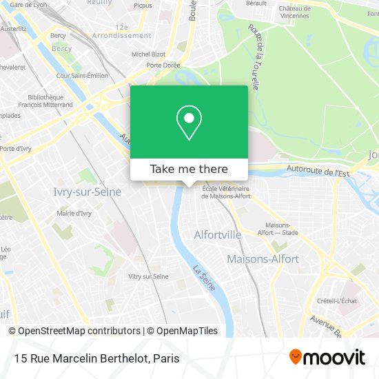 Mapa 15 Rue Marcelin Berthelot