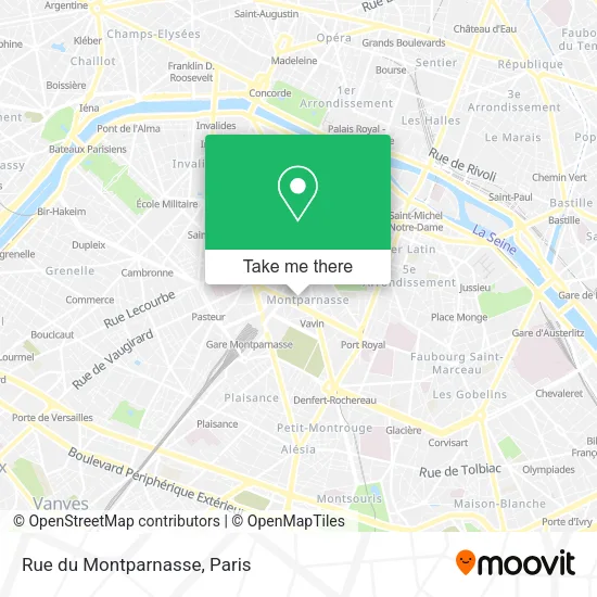 Rue du Montparnasse map