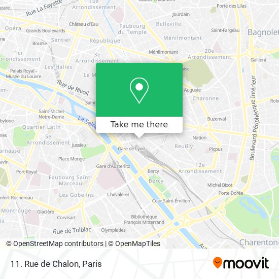 Mapa 11. Rue de Chalon