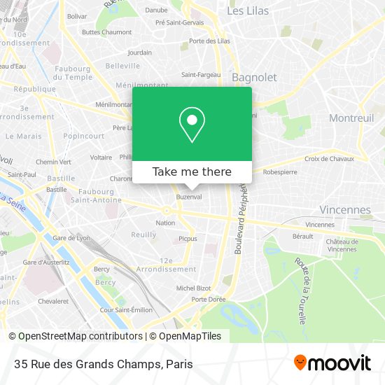 35 Rue des Grands Champs map