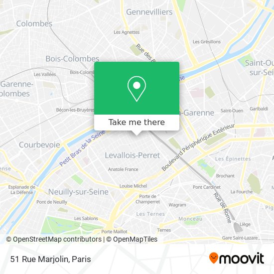 Mapa 51 Rue Marjolin