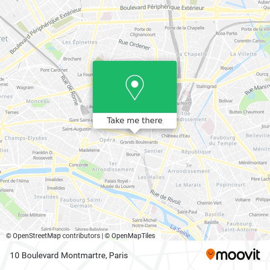 10 Boulevard Montmartre map