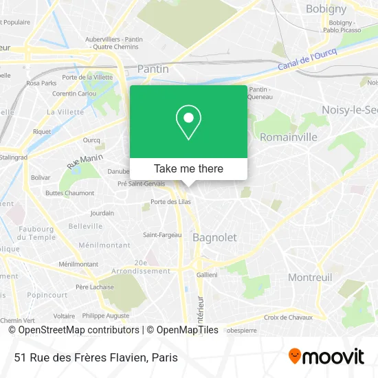 51 Rue des Frères Flavien map