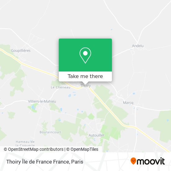 Mapa Thoiry Île de France France