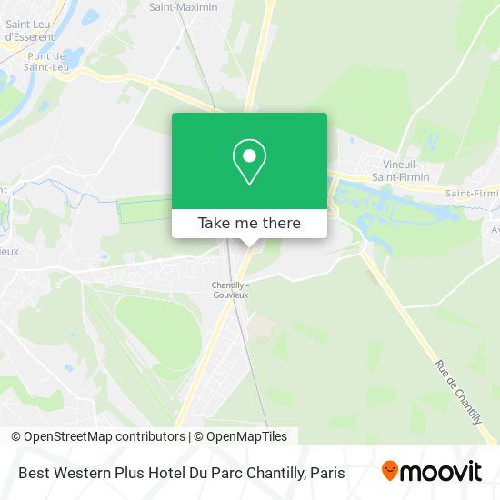 Mapa Best Western Plus Hotel Du Parc Chantilly