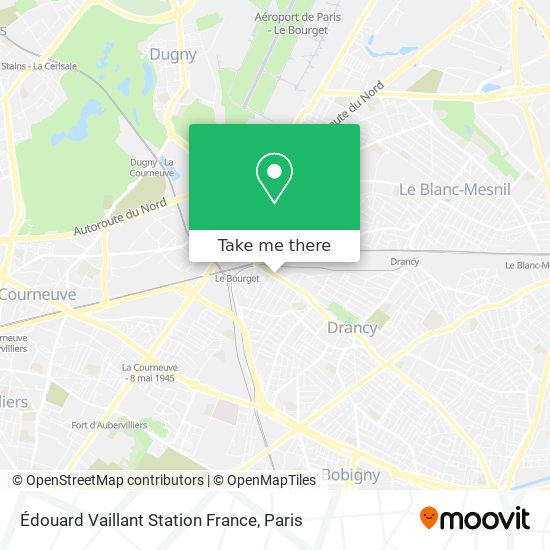 Édouard Vaillant Station France map