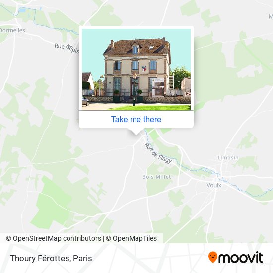 Thoury Férottes map