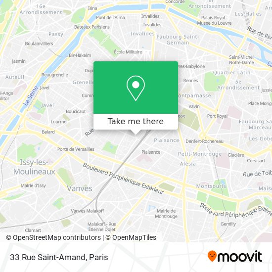 Mapa 33 Rue Saint-Amand