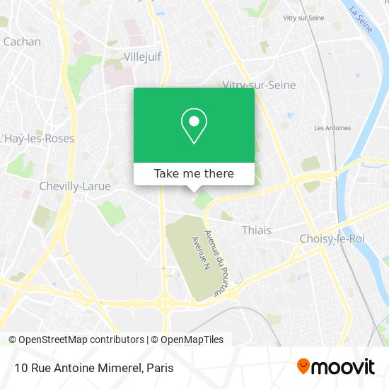 Mapa 10 Rue Antoine Mimerel