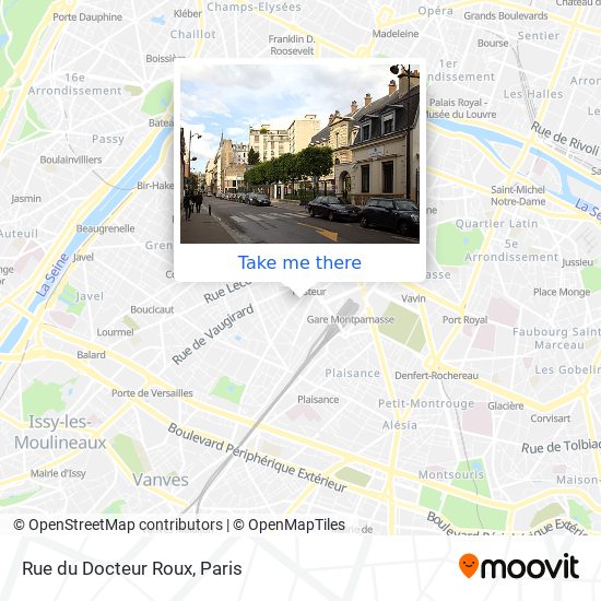 Mapa Rue du Docteur Roux