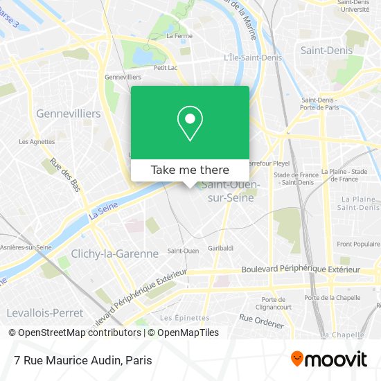 Mapa 7 Rue Maurice Audin