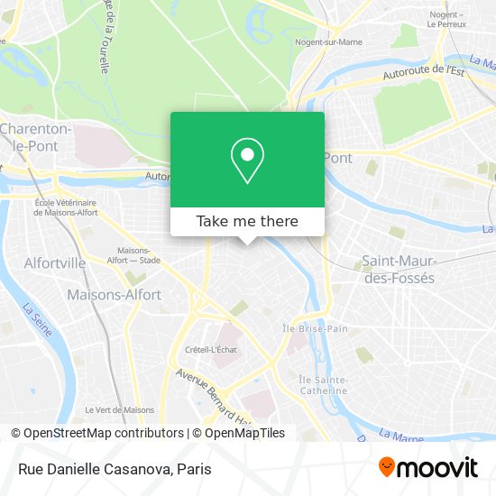 Mapa Rue Danielle Casanova