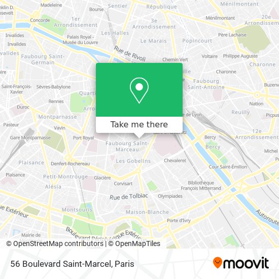 56 Boulevard Saint-Marcel map
