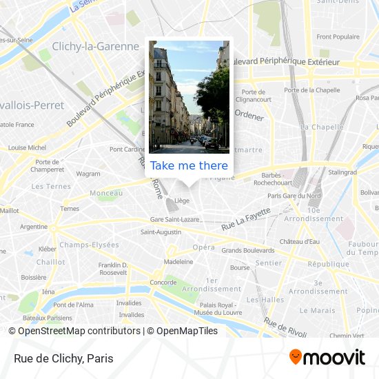 Rue de Clichy map
