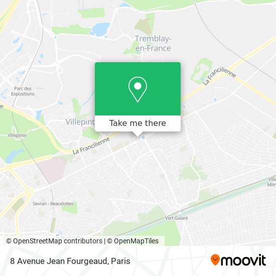 Mapa 8 Avenue Jean Fourgeaud