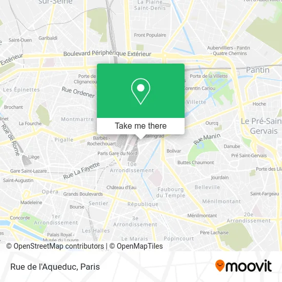 Rue de l'Aqueduc map