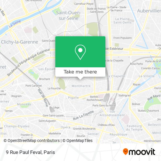 Mapa 9 Rue Paul Feval