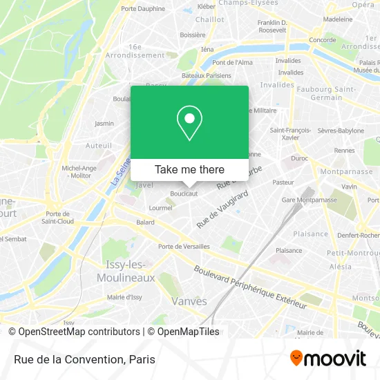 Rue de la Convention map